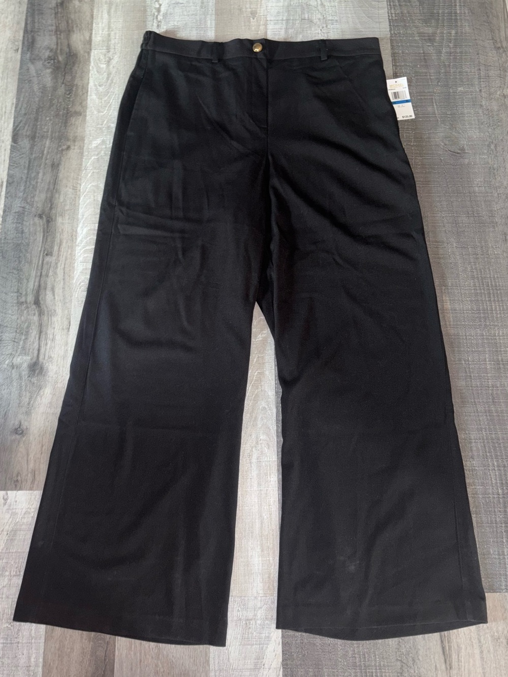 ✔️NWT Michael Kors Black Wide Leg Trousers